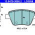 Sada brzdových destiček ATE Ceramic 13.0470-3858 (AT LD3858)