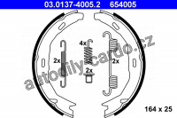 Sada brzdových čelistí ATE 03.0137-4005.2  (AT 654005)