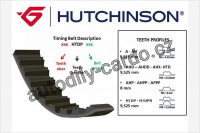 Ozubený klínový řemen Hutchinson 190 AHP 24