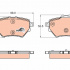 Sada brzdových destiček TRW GDB2036
