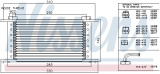 Chladič motorového oleje NISSENS 90045