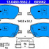 Sada brzdových destiček ATE 13.0460-5662 (AT 605562)