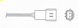 Lambda sonda NGK OZA478-W2 - CHEVROLET, DAEWOO