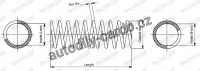 Pružina tlumiče pérování MONROE (MOSP2948, MO SP2948), přední  - LAND ROVER DISCOVER