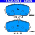 Sada brzdových destiček ATE 13.0460-3882 (AT 603882)