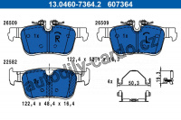 Sada brzdových destiček ATE 13.0460-7364 (AT 607364)