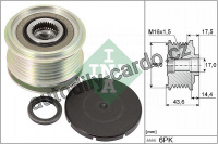 Alternátorová volnoběžka (předstihová spojka) INA (IN 535010510) - DACIA, NISSAN, RENAULT
