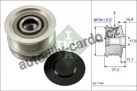 Alternátorová volnoběžka (předstihová spojka) INA (IN 535011310) - VW