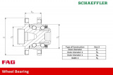 Sada ložisek kol FAG 713690010 -  FIAT