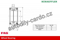 Sada ložisek kol FAG 713690760 -  ALFA ROMEO