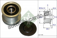 Alternátorová volnoběžka (předstihová spojka) INA (IN 535020410)