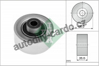 Napínací kladka drážkového řemene INA (IN 532031110)