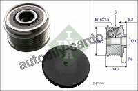 Alternátorová volnoběžka (předstihová spojka) INA (IN 535021110)