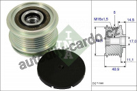 Alternátorová volnoběžka INA (IN 535001210)