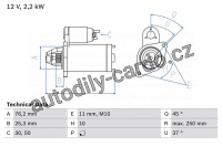 Startér BOSCH (BO 0986022450)
