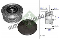 Alternátorová volnoběžka (předstihová spojka) INA (IN 535008710) - ford