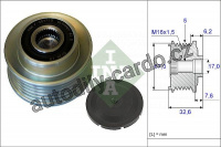 Alternátorová volnoběžka (předstihová spojka) INA (IN 535009710) - KIA