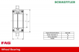 Sada ložisek kol FAG 713610480 -  VW PHAENTON 3.2V6 5.0 V10TDI 6.0 W12