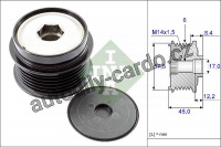 Alternátorová volnoběžka (předstihová spojka) INA (IN 535017410)