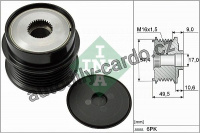 Alternátorová volnoběžka (předstihová spojka) INA (IN 535018910)