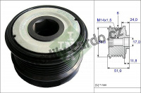 Alternátorová volnoběžka (předstihová spojka) INA (IN 535019610)