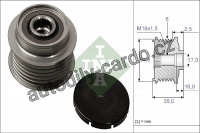 Alternátorová volnoběžka (předstihová spojka) INA (IN 535000610) - AUDI