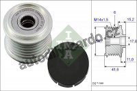 Alternátorová volnoběžka (předstihová spojka) INA (IN 535003110) - JAGUAR