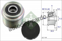 Alternátorová volnoběžka (předstihová spojka) INA (IN 535003310)