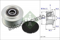 Alternátorová volnoběžka (předstihová spojka) INA (IN 535004710) - VW