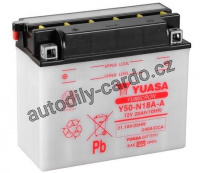 Motobaterie YUASA Y50-N18A-A 20Ah 260A 12V L+ /205x90x176/