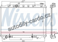 Chladič motoru NISSENS 68808