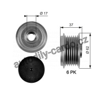 Alternátorová volnoběžka (předstihová spojka) GATES (GT OAP7105) - FORD