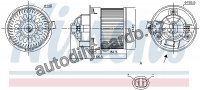 Vnitřní ventilátor NISSENS 87250
