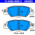 Sada brzdových destiček, kotoučová brzda - ATE 13.0460-5695 (605695)