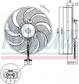 Ventilátor chladiče NISSENS 85545