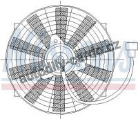 Ventilátor chladiče NISSENS 85981