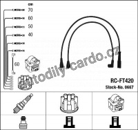 Sada kabelů pro zapalování NGK RC-FT420 - FIAT