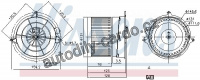 Vnitřní ventilátor NISSENS 87205