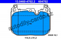 Sada brzdových destiček ATE 13.0460-4702 (AT 604702)