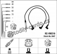 Sada kabelů pro zapalování NGK RC-VW216 - VW