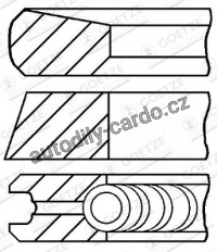 Sada pístních kroužků GOETZE 08-374300-00