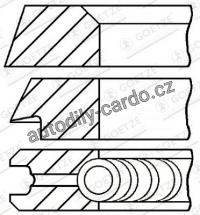 Sada pístních kroužků GOETZE 08-399100-00