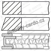 Sada pístních kroužků GOETZE 08-144200-00
