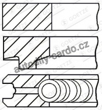 Sada pístních kroužků GOETZE 08-146100-00