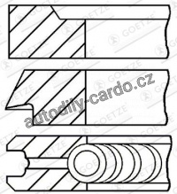 Sada pístních kroužků GOETZE 08-182900-00
