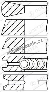 Sada pístních kroužků GOETZE 08-174311-10