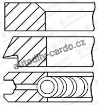 Sada pístních kroužků GOETZE 08-209800-00