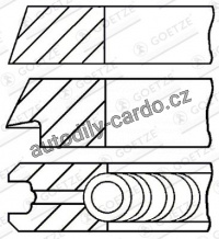 Sada pístních kroužků GOETZE 08-501200-00