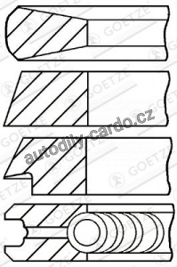 Sada pístních kroužků GOETZE 08-181000-00
