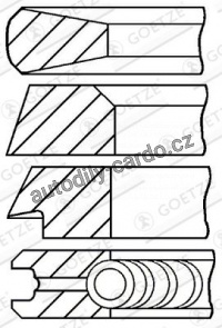 Sada pístních kroužků GOETZE 08-178800-00